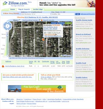 Zillow Map & Search 1.0'